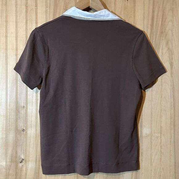 New York & Company Shirt Womens Size Large Short Sleeve Collared Button Up - Picture 2 of 4